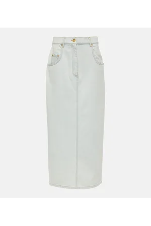 Nina Ricci Falda larga en denim