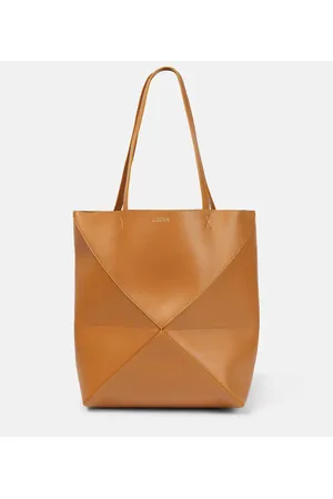 Loewe Tote Puzzle Fold Medium de piel
