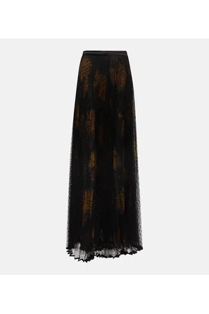 Etro Falda larga fruncida