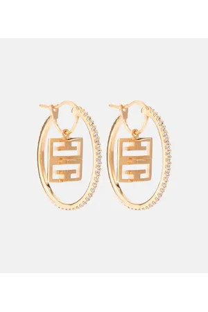 Givenchy Pendientes de aro 4G con cristales
