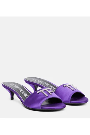 Tom Ford Sandalias de satén adornadas