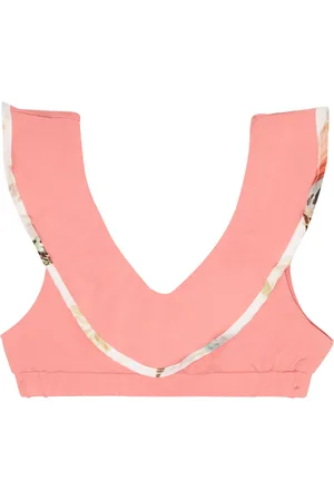 Marysia Top de bikini con volantes