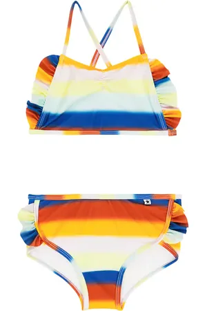 Molo Bikini Nanda a rayas con volantes