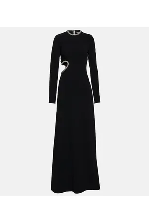 Stella McCartney Vestido de fiesta de cady con abertura