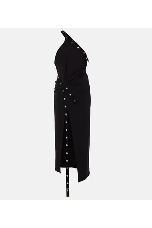 The Attico Vestido midi de jersey adornado