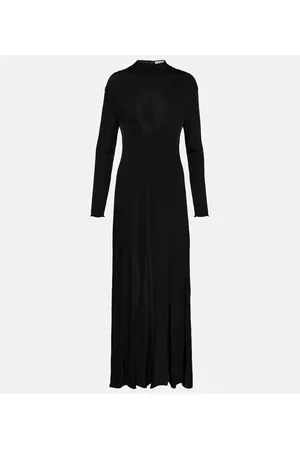 Jil Sander Vestido largo fruncido
