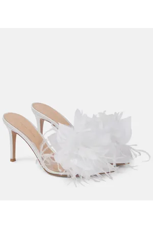 Gianvito Rossi Mules Elle 85 de PVC adornados