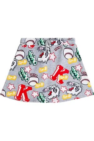 Kenzo Falda de algodón estampada