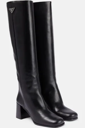Prada Botas altas de piel