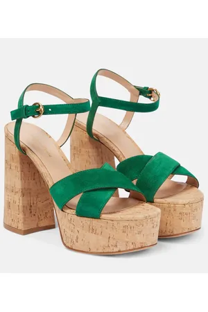 Gianvito Rossi Sandalias con plataforma Bebe de ante