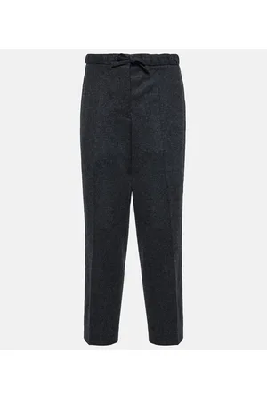 Jil Sander Pantalones rectos de lana virgen