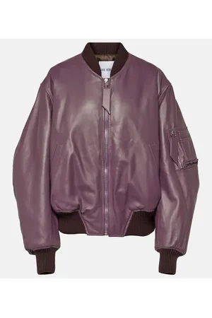 The Attico Bomber Anja de piel
