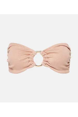 ALEXANDRA MIRO Top de bikini bandeau Carlotta estampado