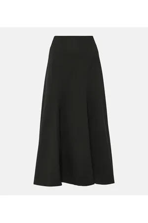 CO Falda midi de mezcla de lana