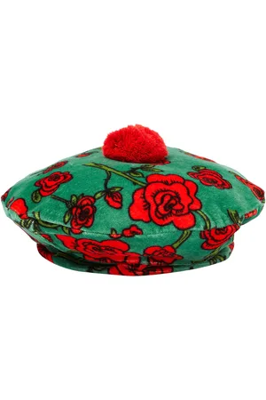 Mini Rodini Boina de terciopelo floral