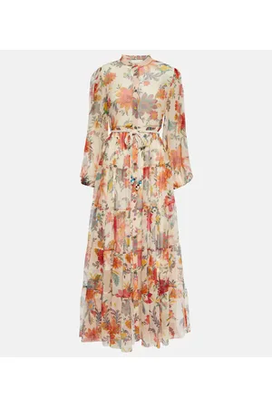 ZIMMERMANN Vestido largo Ginger de seda floral