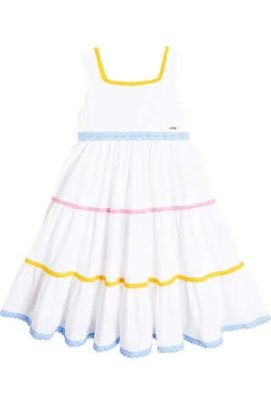 PATACHOU Vestido de algodón a capas