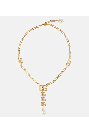 Dolce & Gabbana Collar con perlas sintéticas y DG