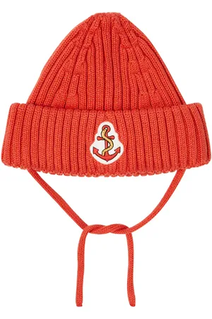 Mini Rodini Gorro de algodón acanalado bordado