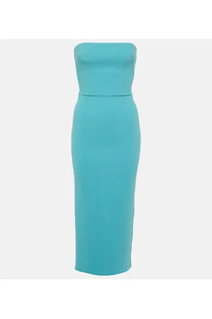 ALEX PERRY Vestido midi sin tirantes
