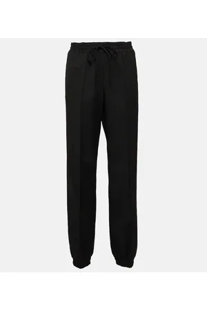 Jil Sander Pantalones de gabardina de lana virgen