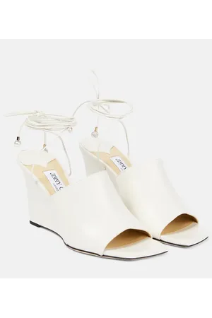 Jimmy Choo Sandalias con cuña Elyna de piel