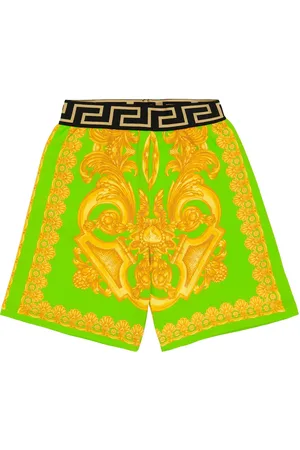 VERSACE Shorts Barocco de algodón estampados