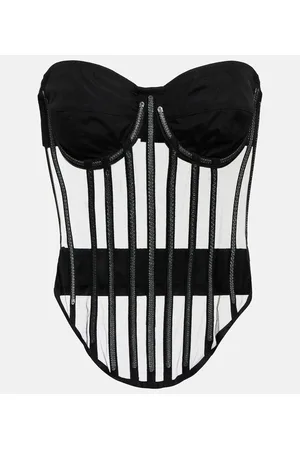 Dolce & Gabbana X Kim corsé de tul adornado