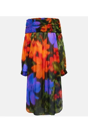 DRIES VAN NOTEN Vestido midi de algodón