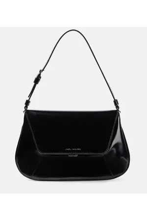Amina Muaddi Bolso al hombro Ami de piel