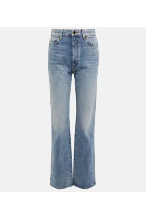 Khaite Jeans rectos Danielle de tiro alto