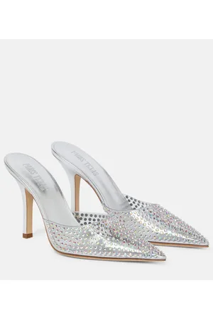 PARIS TEXAS Mules Hollywood de PVC adornados