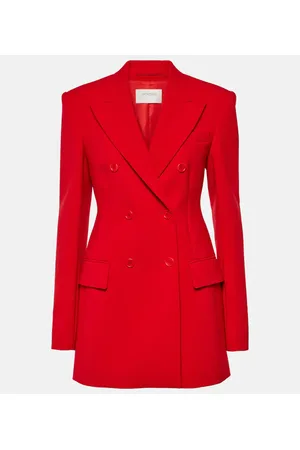 Sportmax Blazer cruzado Vischio de mezcla de lana