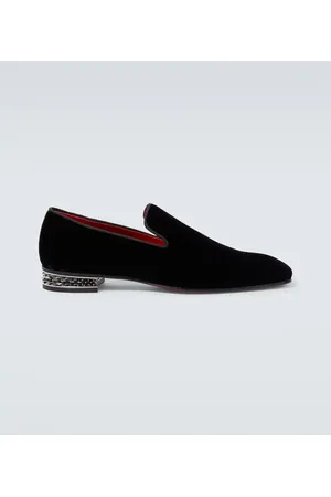 Christian Louboutin Mocasines Dandyrocks de terciopelo