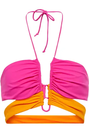 Nensi Dojaka Top de bikini fruncido