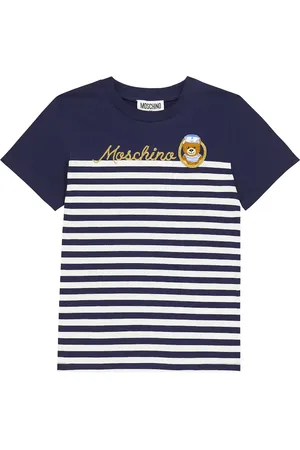 Moschino Camiseta en mezcla de algodón a rayas