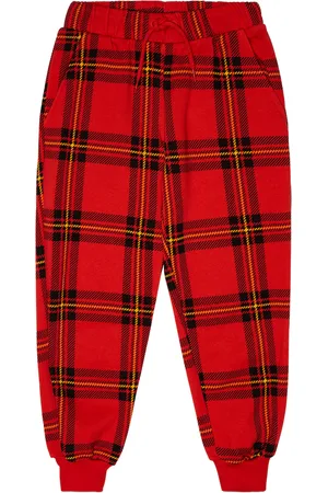 Mini Rodini Pantalones de algodón a cuadros