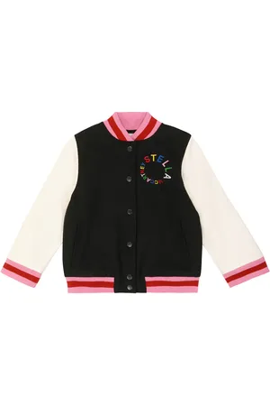 Stella McCartney Chaqueta varsity en mezcla de lana