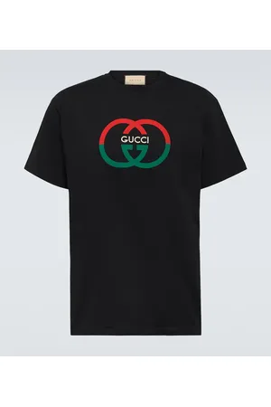 Gucci Camiseta de algodón con GG entrelazada