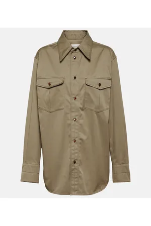 LEMAIRE Camisa Western de sarga de algodón