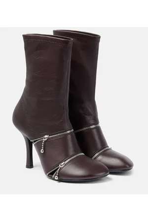 Burberry Botines Peep de piel