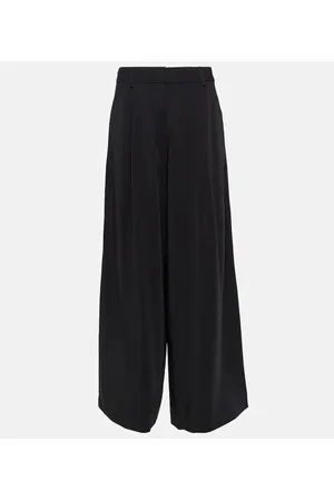 CO Pantalones anchos de jersey de tiro alto