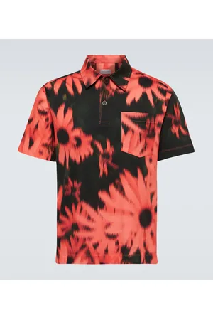 DRIES VAN NOTEN Polo en punto fino de algodón floral