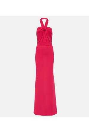 Elie saab Vestido de fiesta de crepé