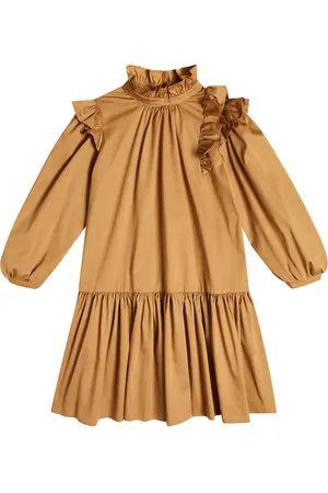 PAADE Vestido de mezcla de algodón con volantes