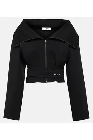 Alaïa Alaïa Chaqueta cropped de jersey