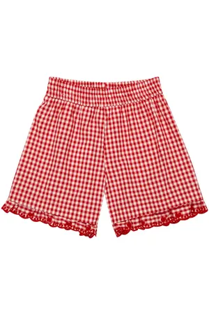 MONNALISA Shorts de algodón con bordado