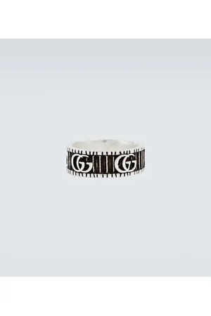 Gucci Anillo Marmont de plata de ley con GG