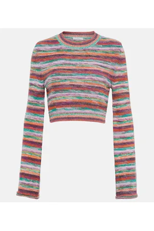Chloé Chloé Top de lana y cachemir a rayas