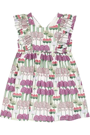 La Coqueta Vestido Cinta de algodón floral